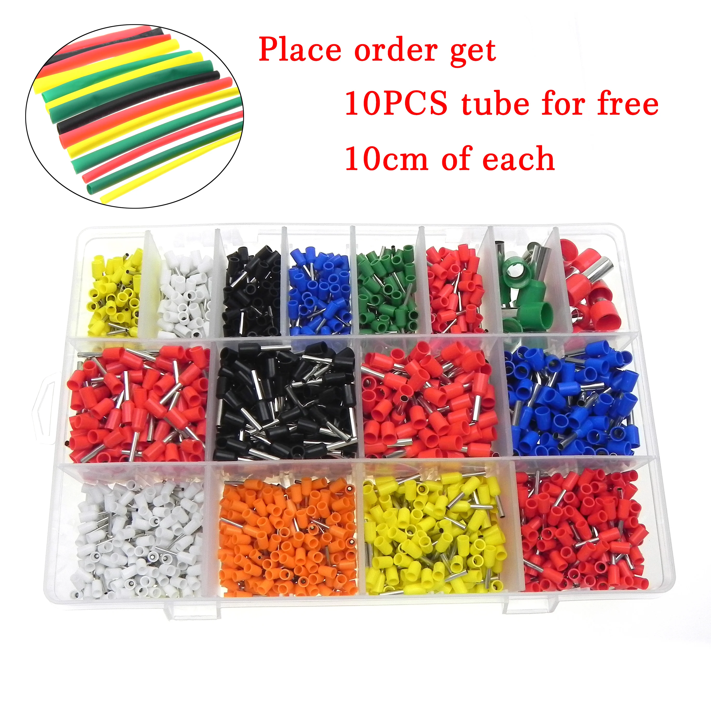 2120pcs/lot Insulated Cord Pin End Terminal Ferrules Kit Set Wire Copper Crimp Connector Free Shipping