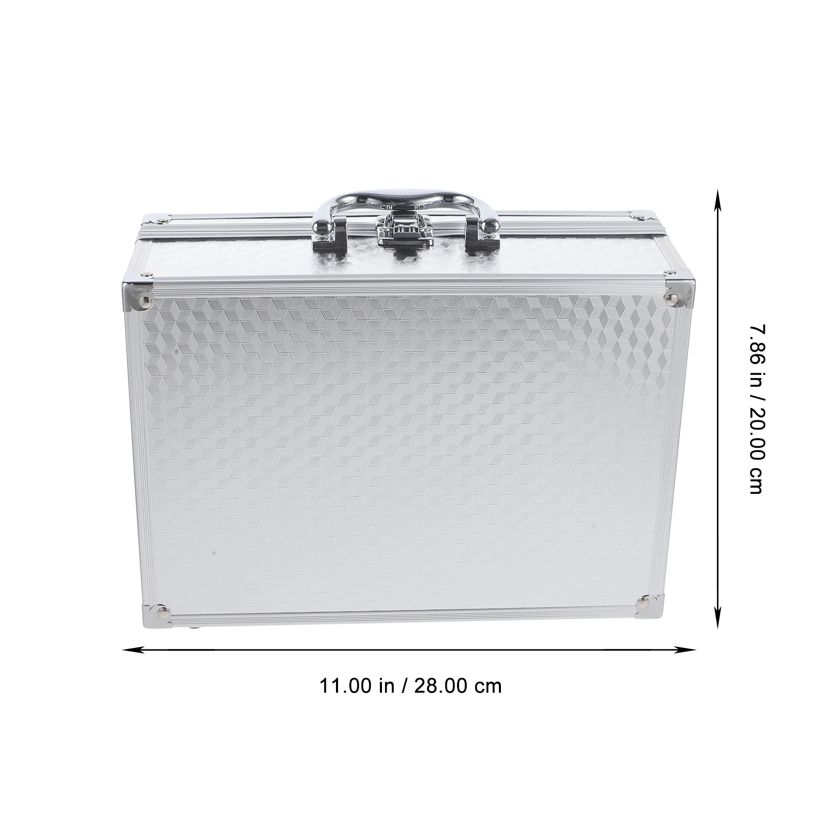 

Aluminum Alloy Tool Case Heavy Duty Portable Storage Case for Tools Outdoor Travel Gear Metal Carrying Box with Handle