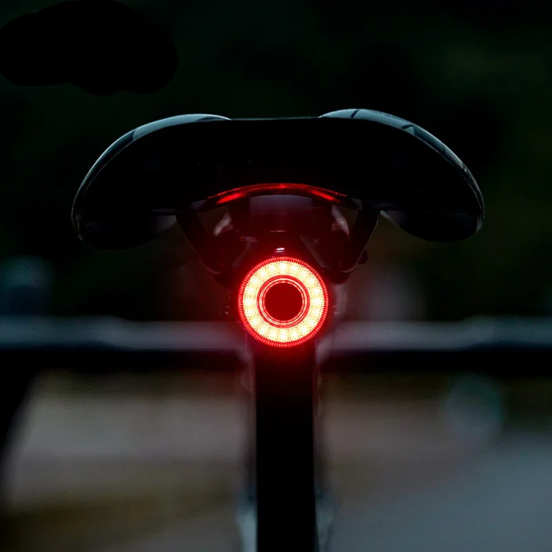 

Smart Bike Tail Light Bicycle Rear Lights IPX6 Waterproof Bike Lights for Night Riding with Type C Rechargeable