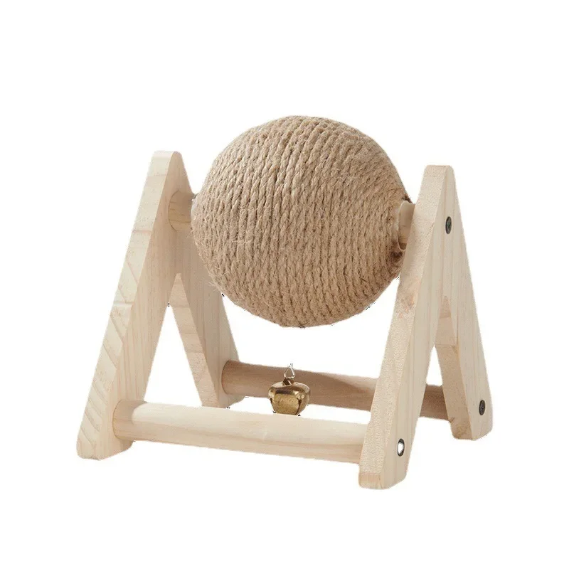 Rabbit Toys Grinding Claw Ball Sisal Hemp Wear and Bite Resistant Stable Anti Overturning Little Pet Puzzle Toy Rabbit