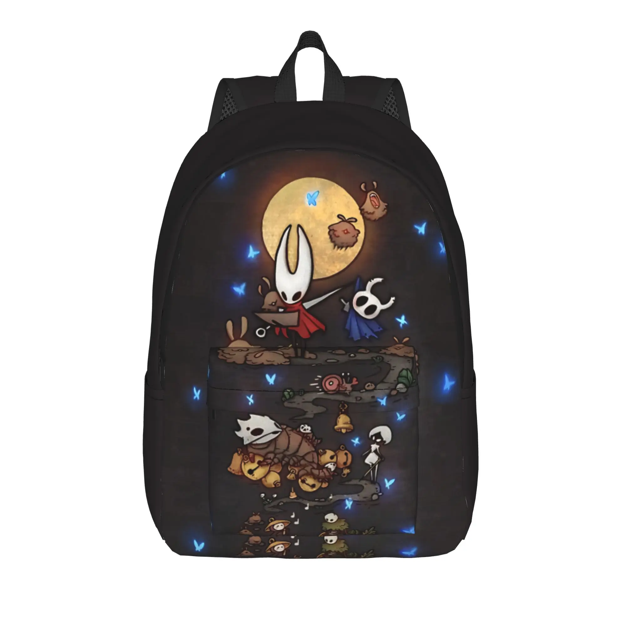 Back to school season Light Dark Bug Warrior  Rucksack Hollow Knight Men Women Adult Knapsack Backpack