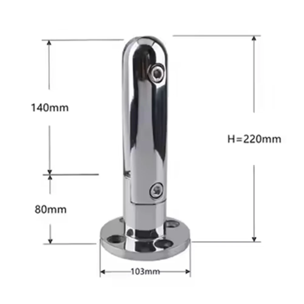 OEM Handrail Balcony Stainless Steel 304 Glass Stair Railing Brackets Hardware Accessories Pool Bracket Balustrade Posts CNC 3d