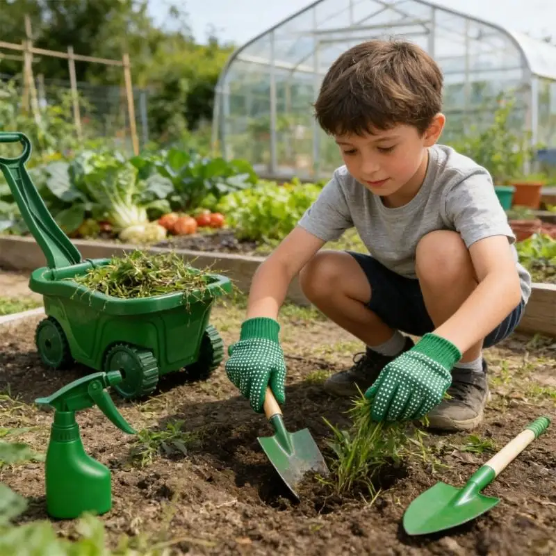 ของเล่นทรายและสวนสำหรับเด็กเพื่อการศึกษา 7 แผนกเพื่อพัฒนาทักษะการเคลื่อนไหวและเรียนรู้การเจริญเติบโตของพืช A2UB