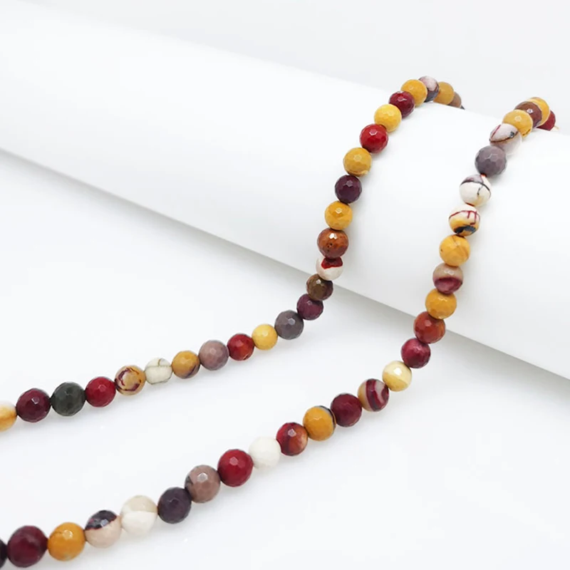 

4-12mm High Quality Natural Gemstone Round Cut Mookaite Opal Stone Bead Bracelet Necklace Earrings Jewelry Making DIY Unique