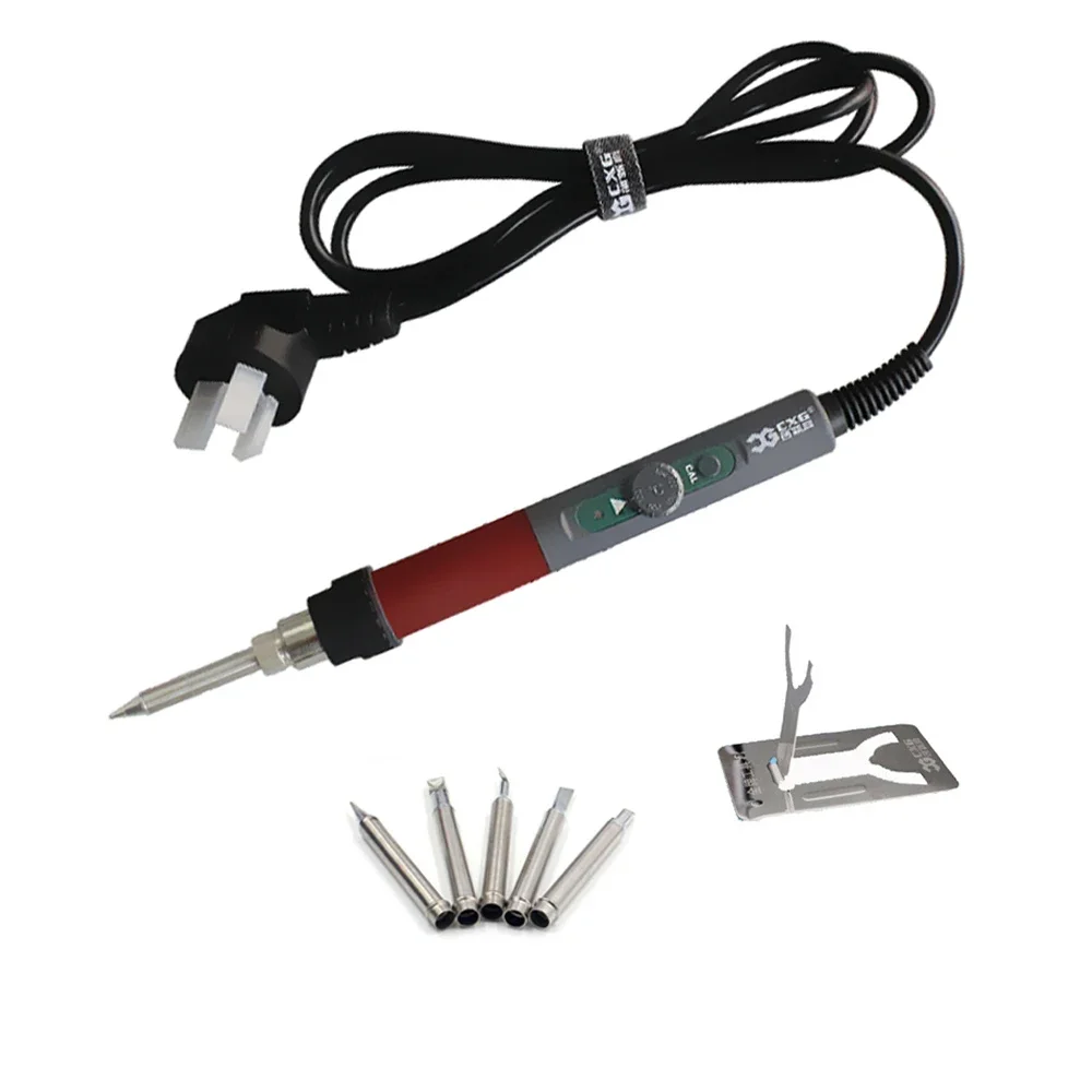 CXG DT70S 220V 70W Adjustable Soldering Iron Soldering Tool Thermostat Internal Heating With Solder Station