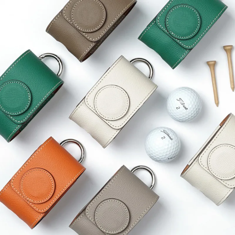 

Маленькая поясная сумка на талии, поясная сумка с ремешком для мяча для гольфа, хит-подарок, уличная сумка для гольфа, кожаная сумка для мячей, водонепроницаемая защитная сумка, спортивная сумка