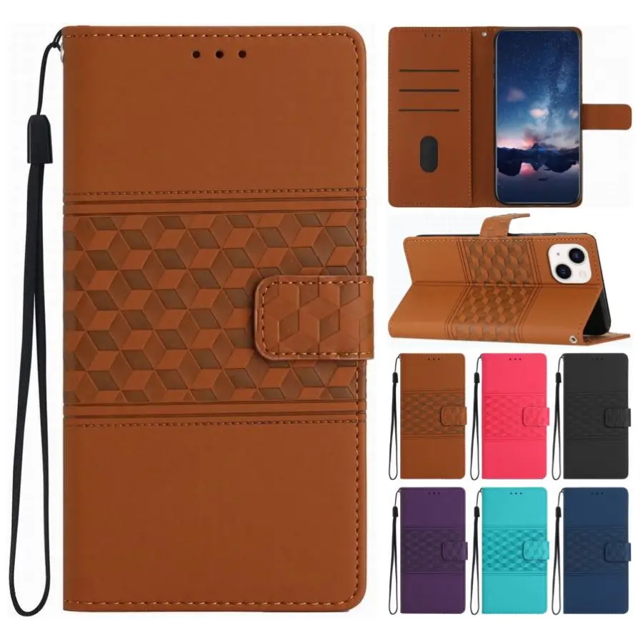 

3D Cube Vision Case For Xiaomi Mi Poco M3 M5S M6 M7 C75 C85 C3 C31 C61 C65 C71 X5 X6 X7 F6 F7 Pro F8 Ultra 5G Flip Leather Coque