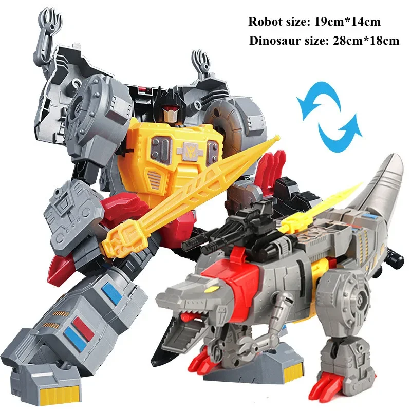 BMB Dinobot Dinosaur New 21cm Transformation Dinoking Toys Big Robot Car Model Alloy Anime KO Action Figure Kids Boy Gift