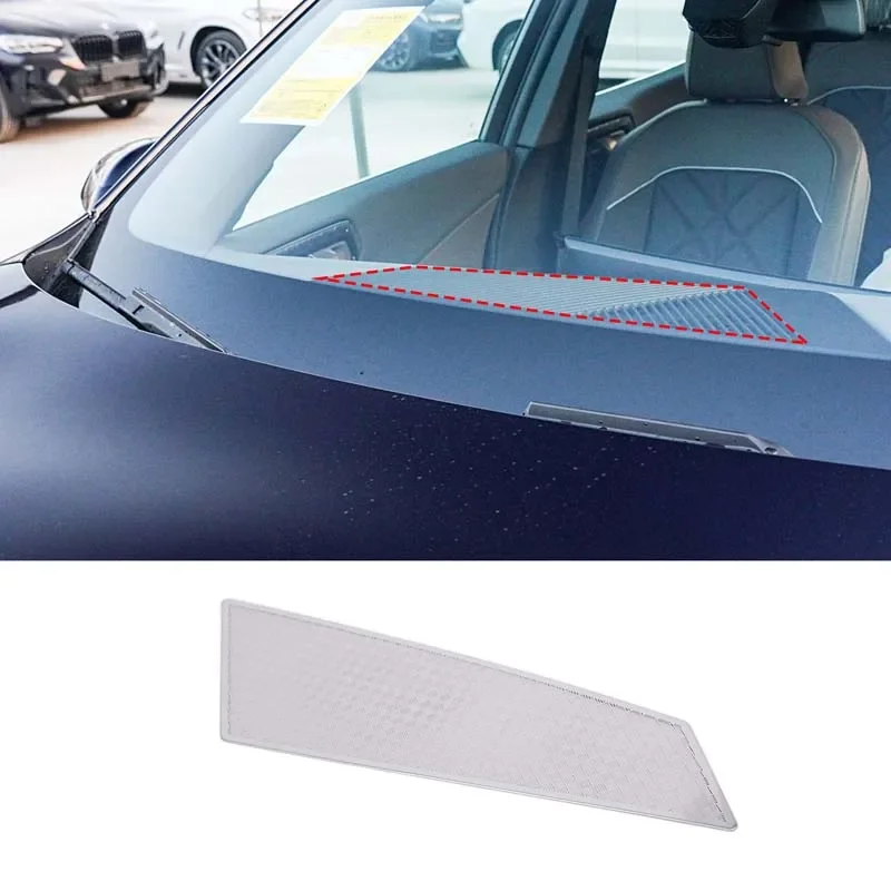 

For 2025+ BMW X3 G01 xDrive30i 20d dashboard speaker mesh cover Central control dashboard mesh cover Stainless steel Black 1pcs
