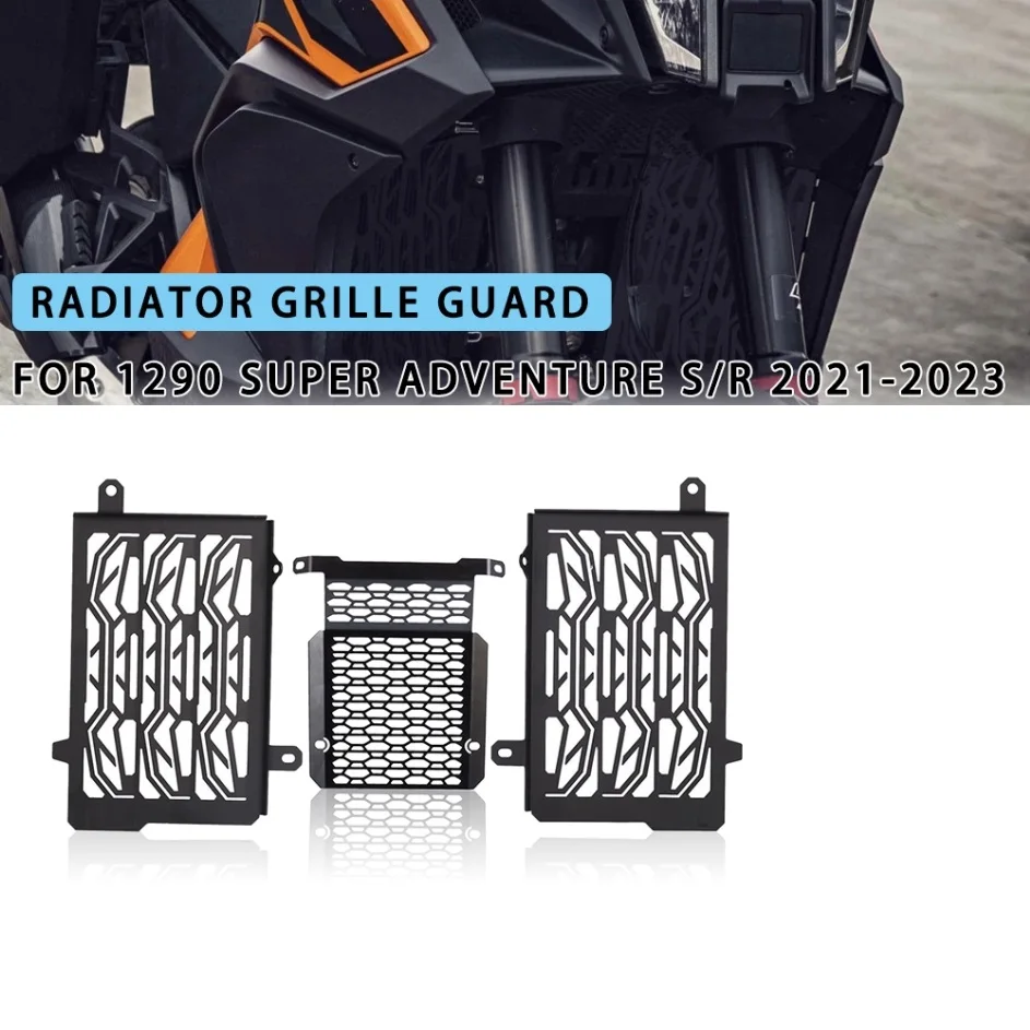 Motorcycle Parts Radiator Grille Guard Cover Protector Central Cylinder Engine Guard For KTM 1290 Super Adventure S/R 2021-2023