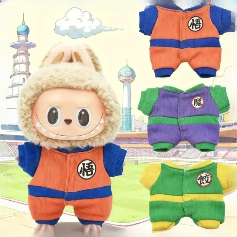 

Анимационная одежда с героями мультфильмов, подходящая для мини-куклы V1 V2 V3 Labubu, модные аксессуары, игрушки и подарки.