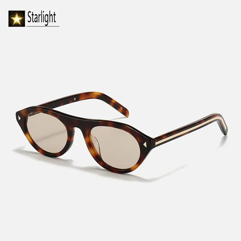 Big Size Popular Sunglasses Women Acetate Tortoise 52mm Lens Width UV400 Outdoor Eyeglasses Men Eyewear Handcraft No Logo 145mm