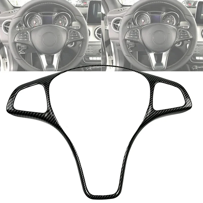 

Для Mercedes Benz A B C E GLA CLA GLC GLS GLE V Class W176 W246 W205 W213 W117 C117 X156 X253 W447 Накладка на раму рулевого колеса автомобиля