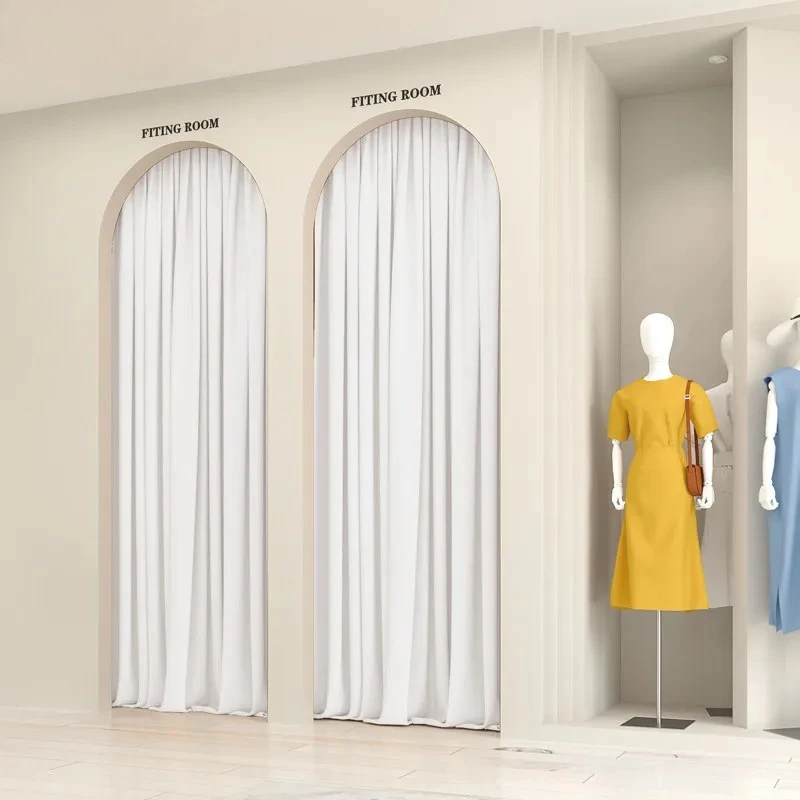 Door Curtain Customized Cloakroom Partition Curtain Pure White Velvet Curtains for Living Room Bedroom French Window Balcony