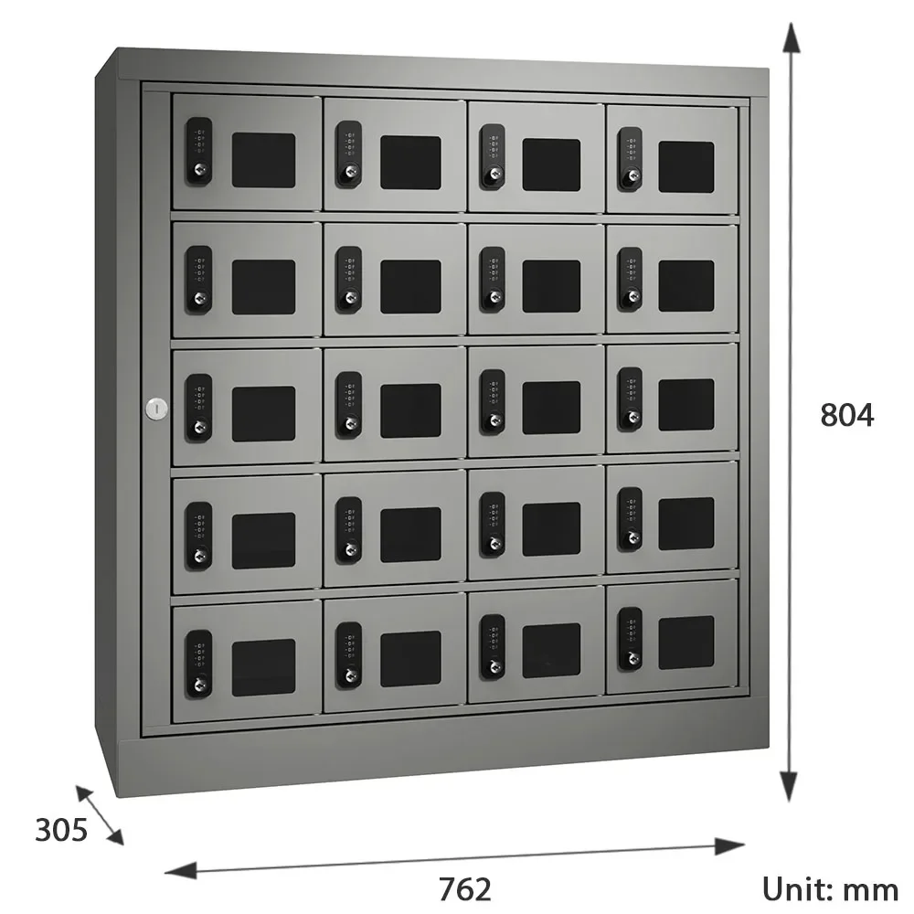 15 20 25 32 Door Mobile Phone Locker With lock door Desktop/Wall Mounted Custom Doors Storage Charging Lockers