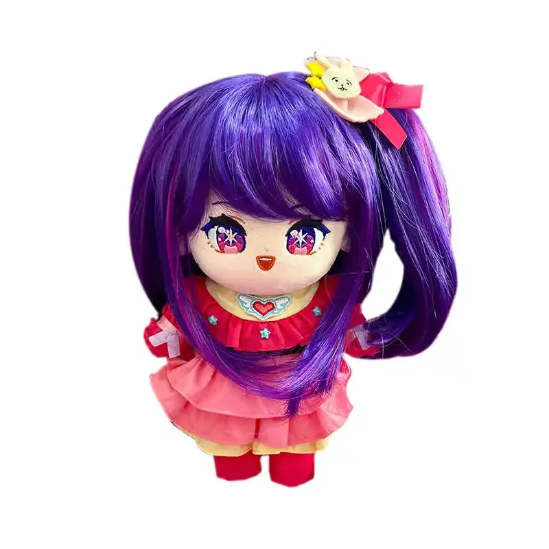 Anime Idol Hoshino Ai muñeco de peluche juguete de peluche pelo largo lindo Plushie vestir figura de dibujos animados juguetes con ropa marioneta regalo 20cm