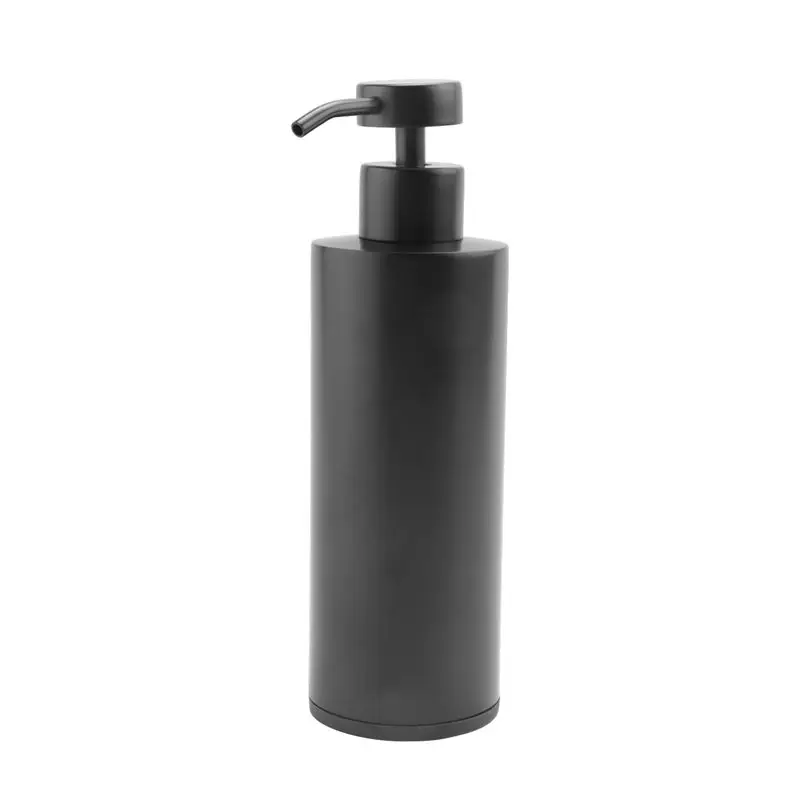 A67P-Hand Soap Dispenser-Stainless Steel Dish Bath Countertop Lotion Dispensers,Black Liquid Wash Brushed Metal Soap Bottle
