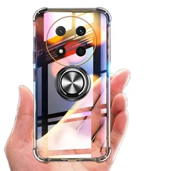 Clear Case For Honor Magic 7 Lite Pro 5G X9C Magnetic Ring Shockproof Soft Shell For Honor X9C Magic Pro Lite 7 5g  Phone Cover