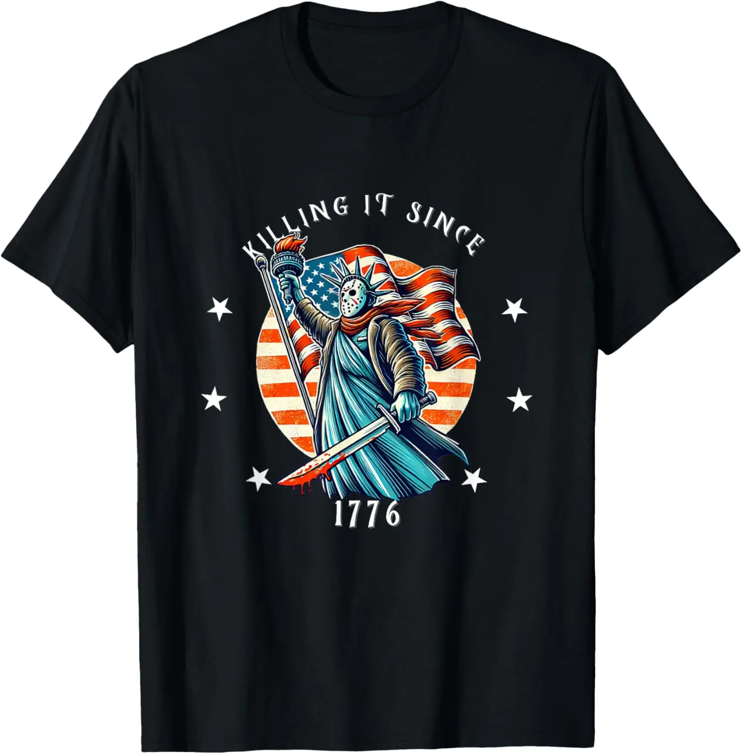 

New t-shirt - Killing it since 1776 Horror Liberty for funny 4th of July T-Shirt