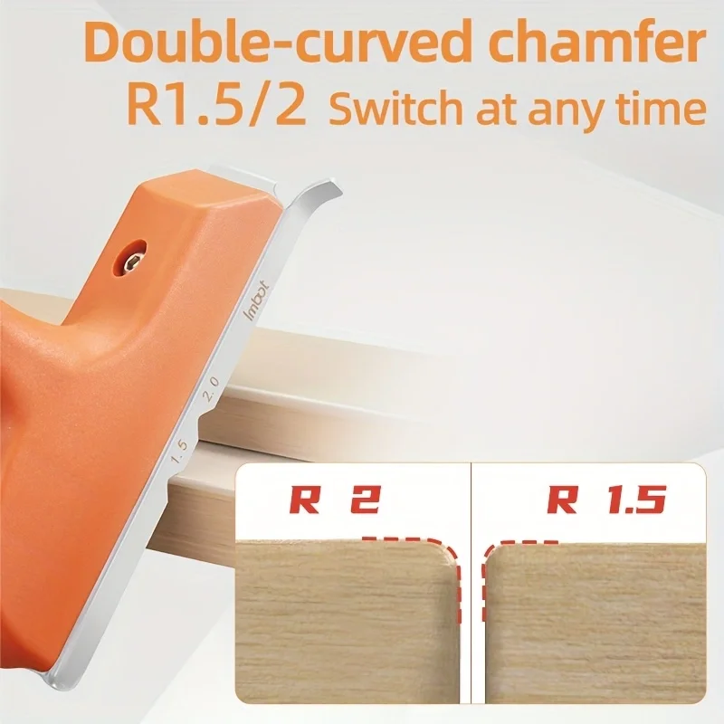 IMBOT Woodworking Edge Trimmer, Hand Planer Edge Bander for Burrs, Edge Corner Planer, Wood Chamfering Fillet Scraper, Deburring
