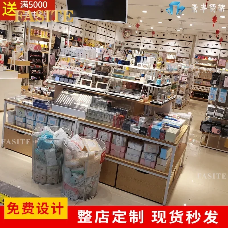 For Shopping Mall Supermarket Boutique Stationery Store Multi Layer Flowing Water Display Rack Container Cosmetics Mother