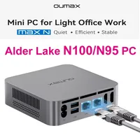 OUMAX Alder Lake N95/N100 DDR4 16GB 500GB NVMe SSD Mini PC WiFi5 BT5.0 RJ45 1000M LAN USB3.2*3 Desktop Office Computer