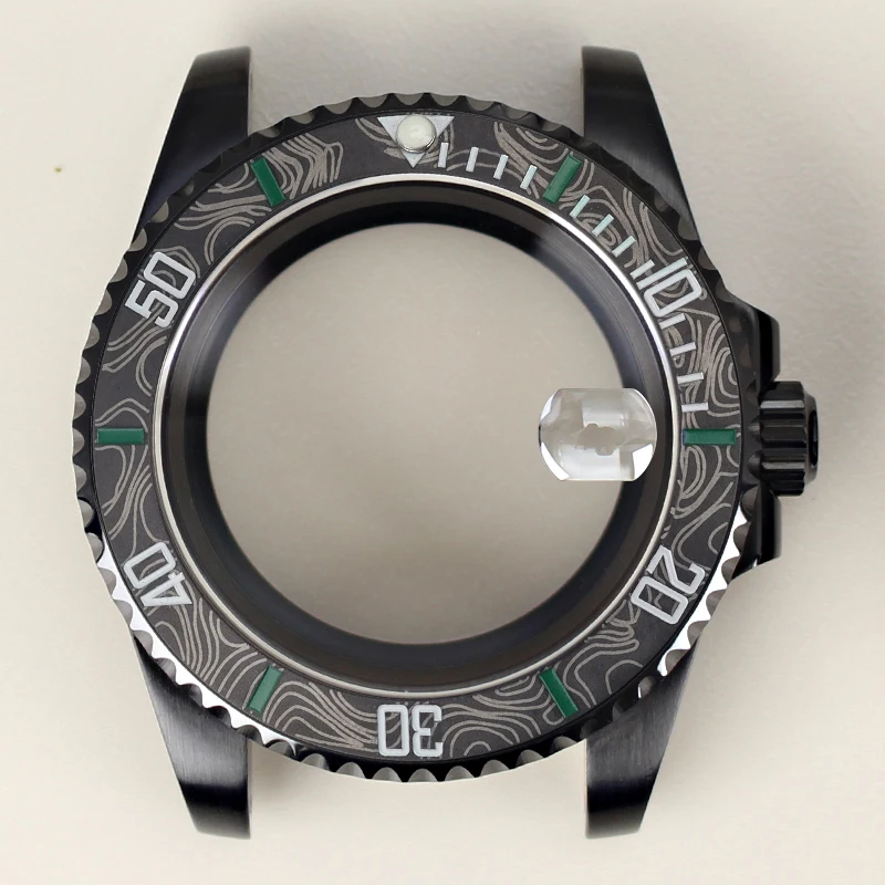 

Black PVD 40mm NH35 Watch Case with Sapphire Crystal 120 Click for NH34 NH35 NH36 2824 Movement 28.5mm Dial Mod Watch Case 20ATM