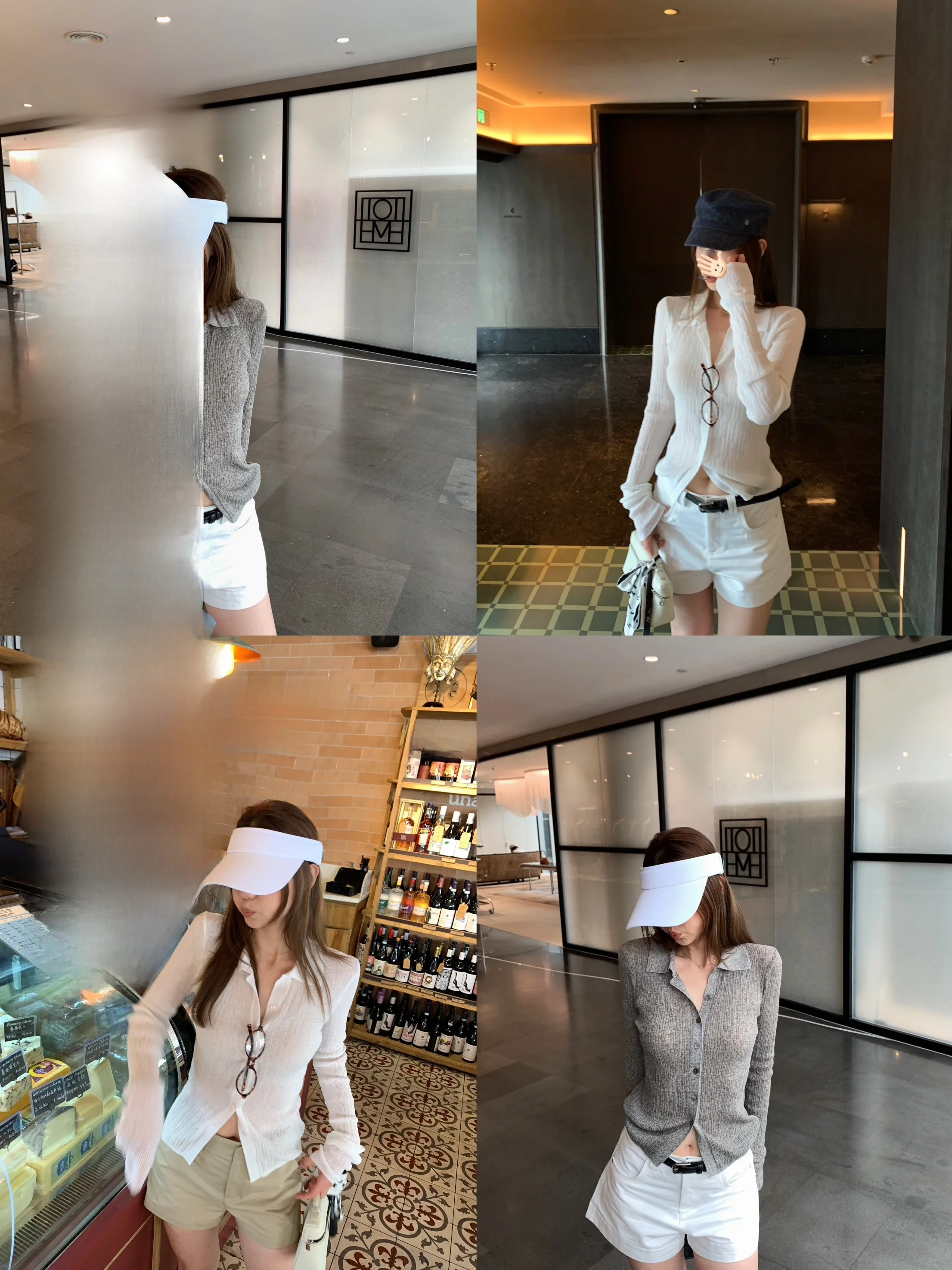 

Blue Women's Slim Fit Linen Shirt Long Sleeve Turn-down Collar Versatile Summer Slimming Simple Style Knitted Soft Fabric