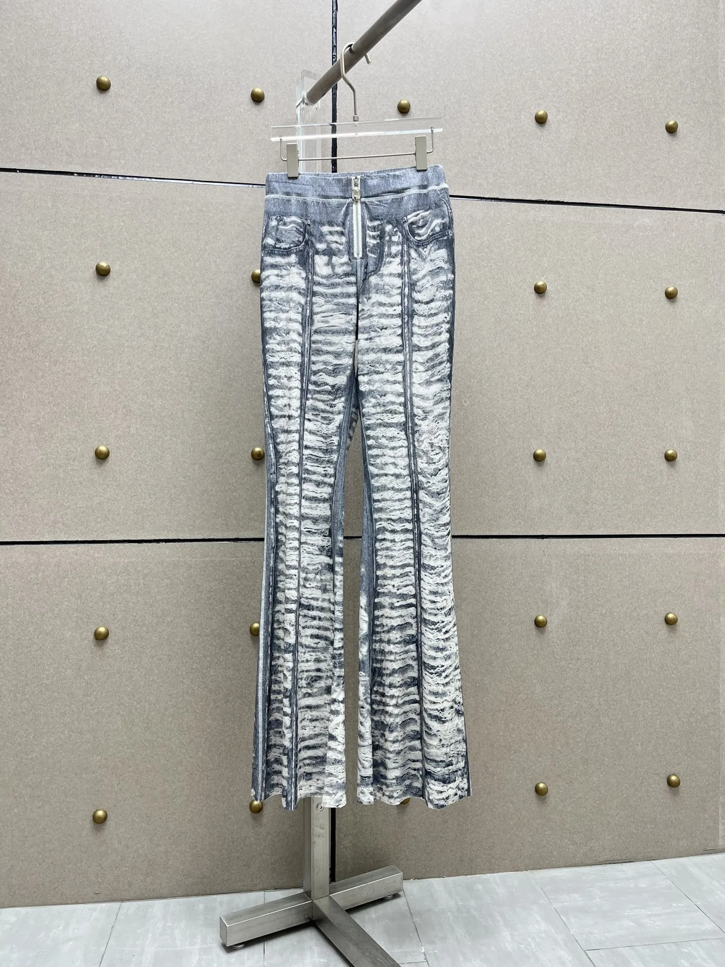 

2023 Women's Clothing Denim micro-flared trousers Autumn Winter New1.203