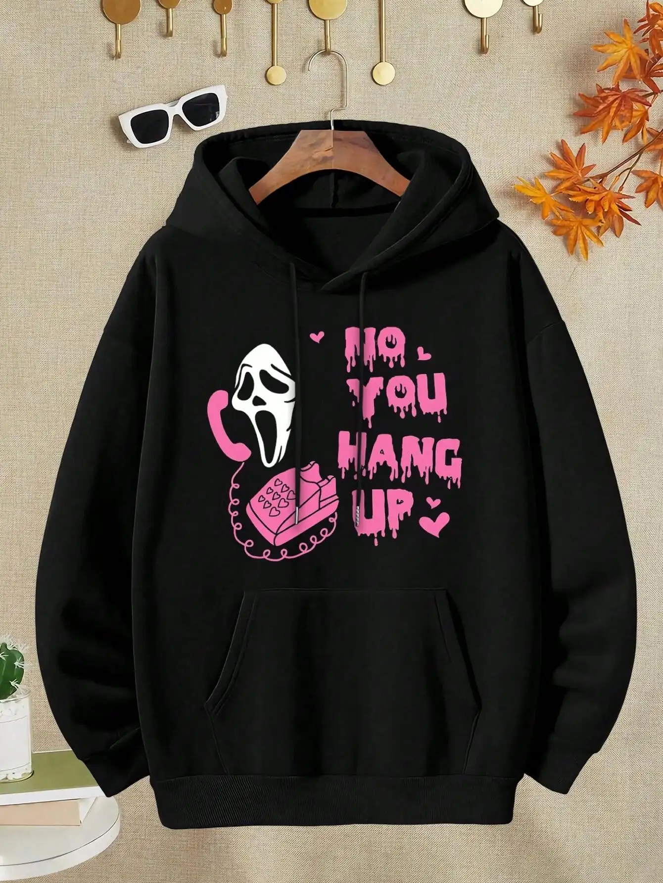 

Men's and Women's Plus Size Print Top, Loose Casual, Soft, Comfortable and Breathable, Outdoor Sports Loose Pullover Hoodie