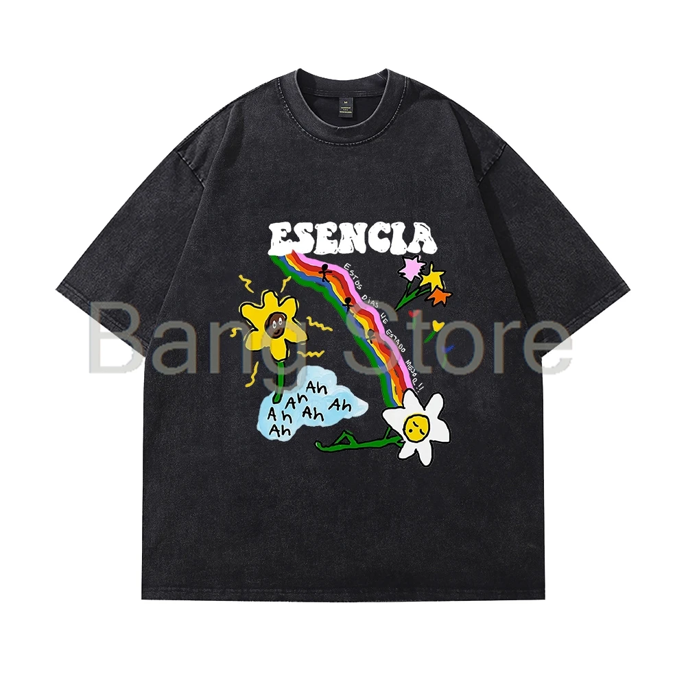 Humbe Esencia Washed Cotton Tee Unisex T-shirt Crewneck Short Sleeve Tops