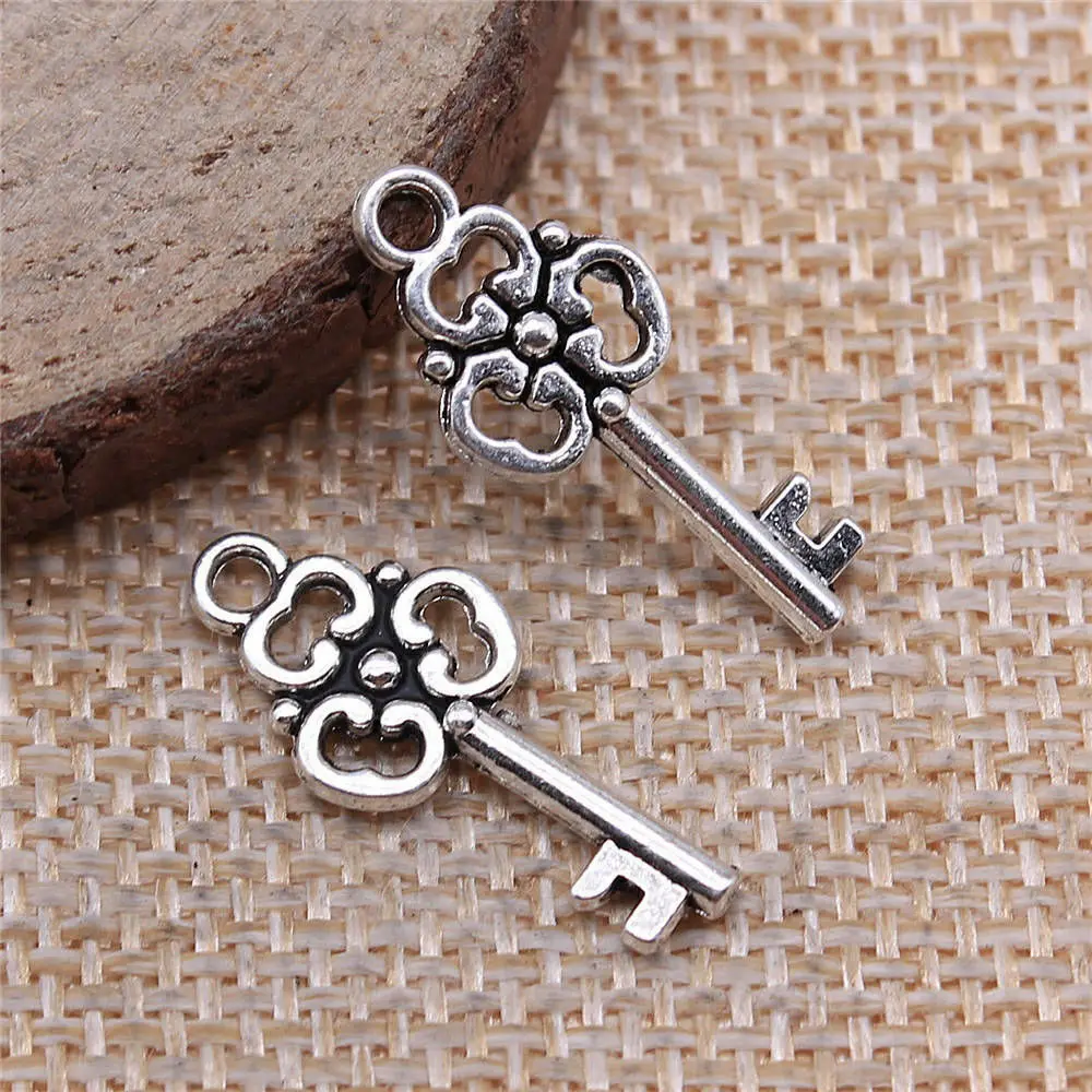 Accessories For Women Key Charms Jewellery Making Supplies 10x23mm 10pcs