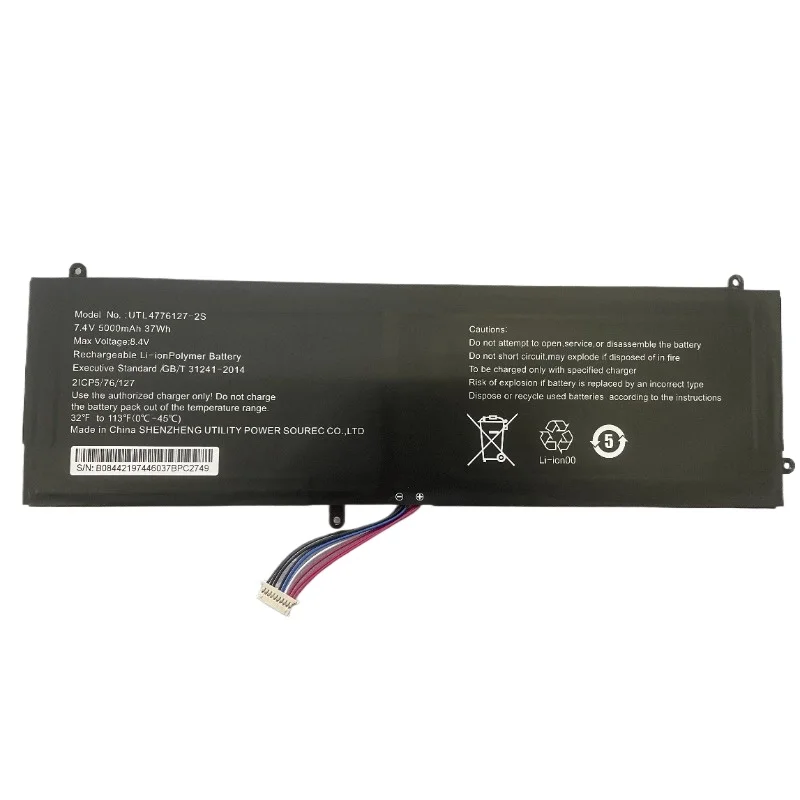 New Replacement Laptop Battery 7.4V 5000mAh UTL4776127-2S For Digma EVE 14 C410 C411 C414 C415 C420 ES4061EW ET4066EW ET4070EW