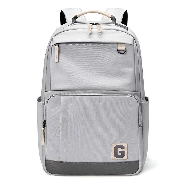 GOLF backpack for men, simple canvas commuting computer bag for couples, large capacity backpack for middle and high school stud