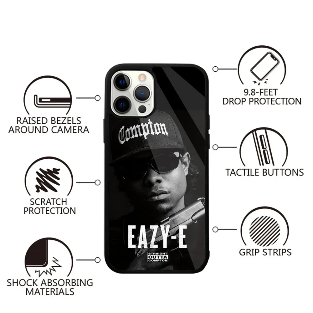 E-Eazy E Rapper Phone Case For iPhone 16,15,14,13,12,11,Plus,Pro,Max,Mini Magsafe Magnetic Wireless Charging