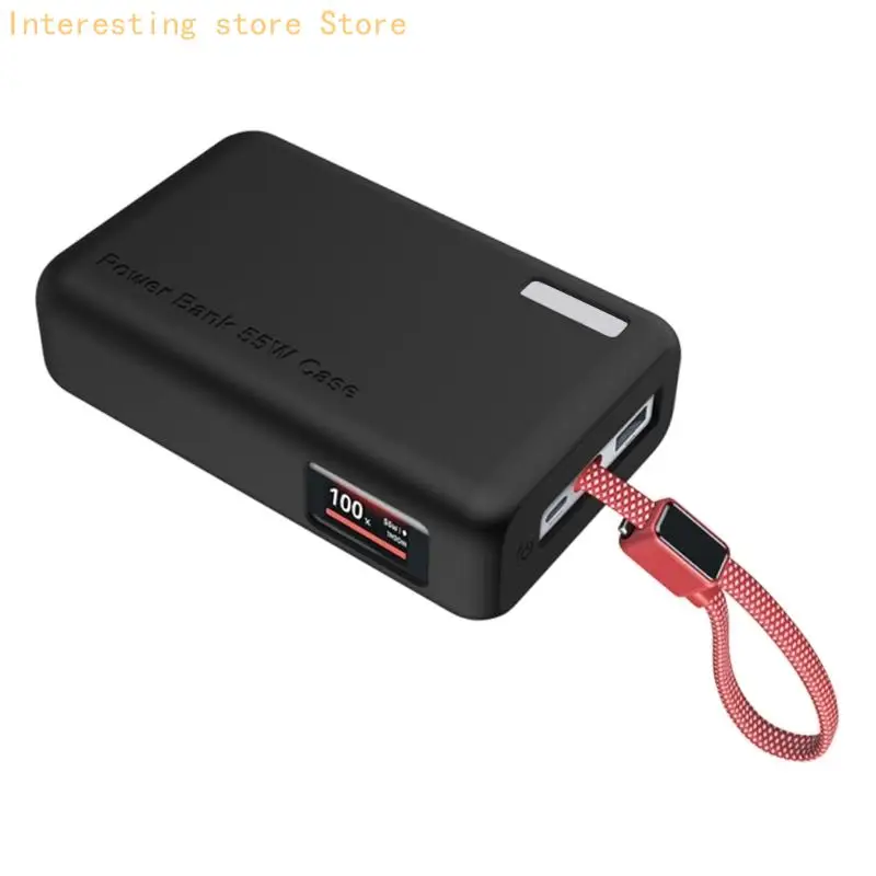 Schreibtischlade-Powerbank-Hülle für 20000 mAh 55 W PB545 Powerbank, Silikonhülle mit weichem Griffflächenpolster 55KC – Detail 3