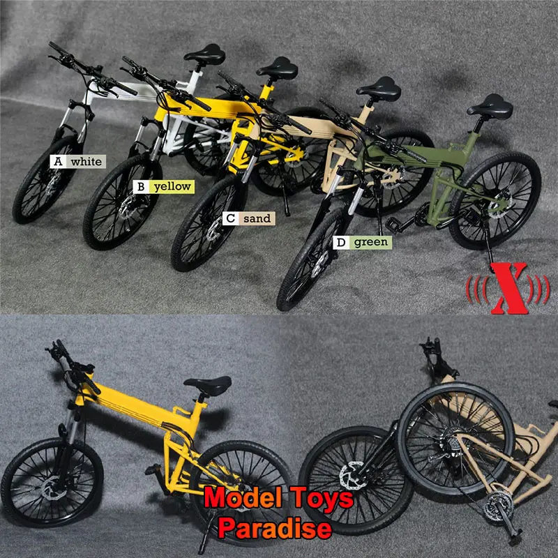 3 Colors  X-TOYS X-009 1/6 Scale Soldier Bicycle Folding Bicycle Scene Accessories Fit 12''Action Figure Model