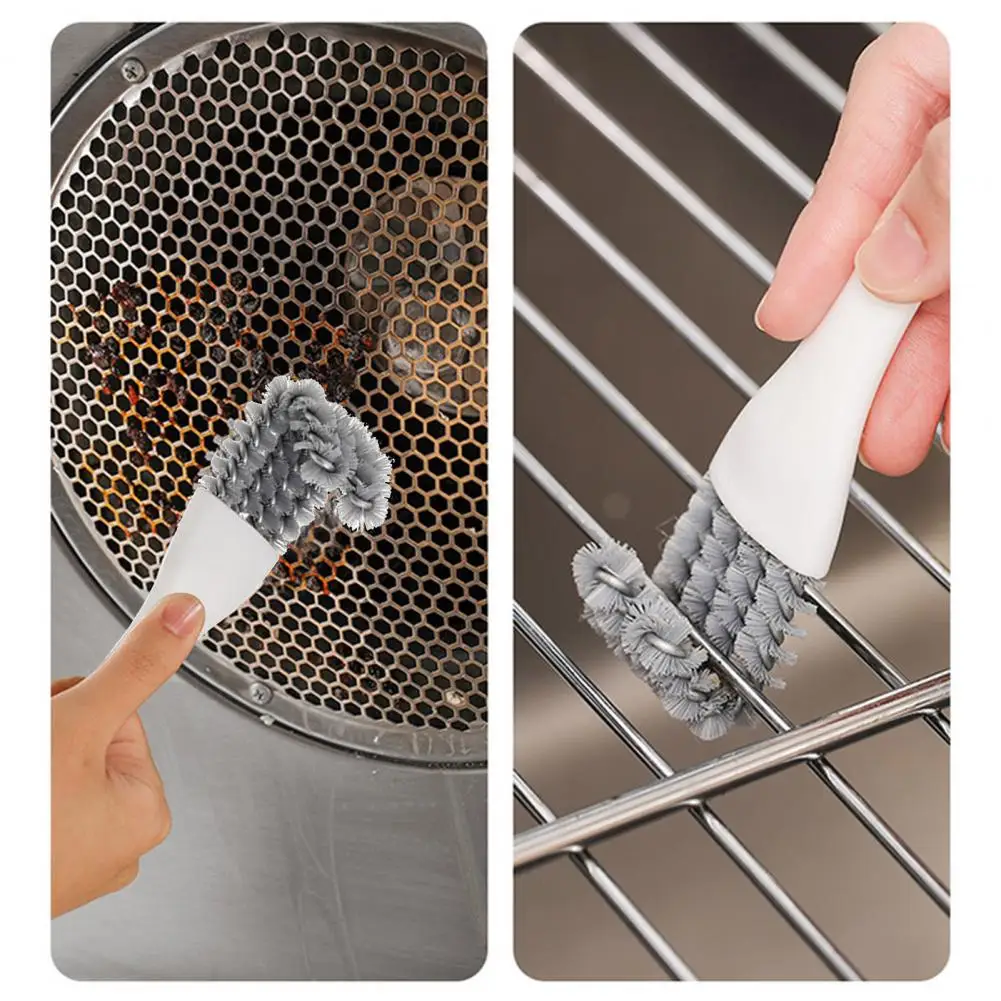 Bbq Grill Brush Grill Brush with Scraper End 5pcs Grill Brush Set Spiral Pp Bristles Scrubber V-shaped Hook Head with for Dirt