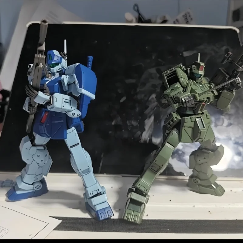 Hg 1/144 Ak Model Rgm-79s Gm Spartan Black Dingo In Stock Assembly Model Kit Action Figures Customized Plastic Model Kids Gift