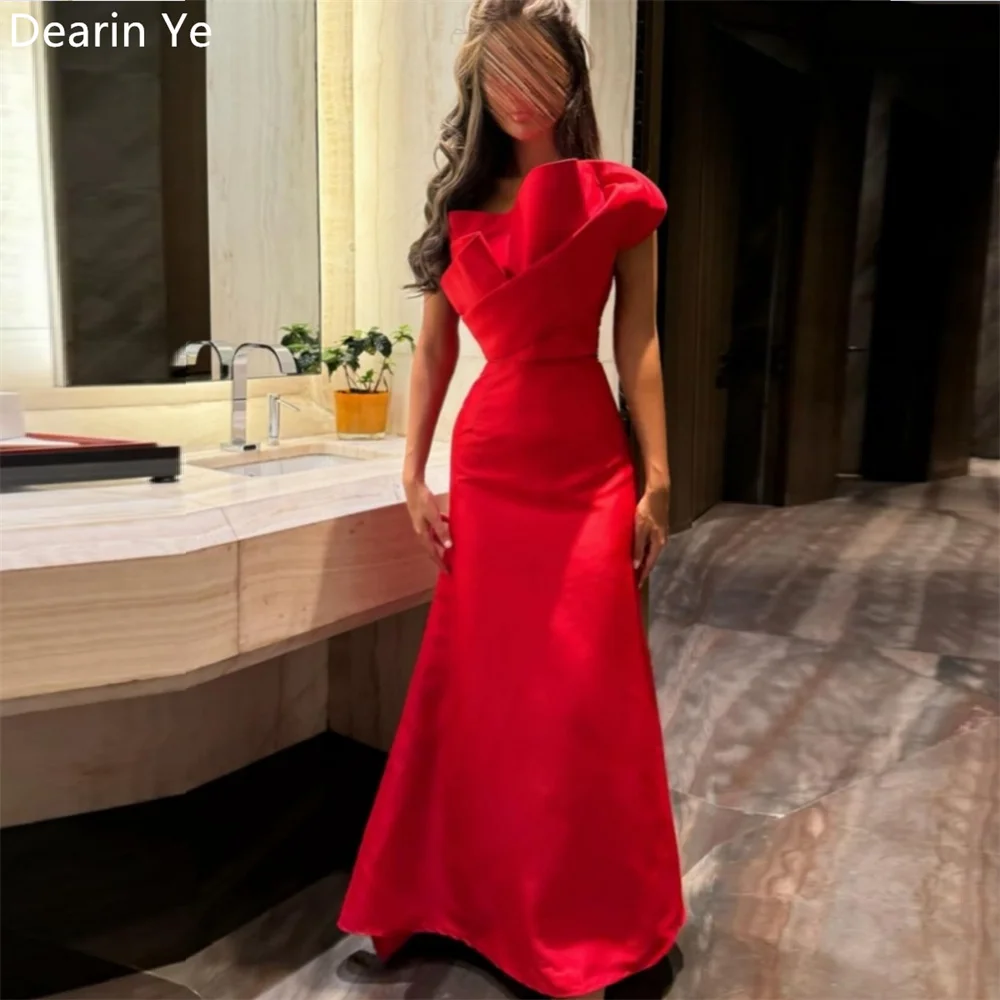 

Customized Formal Gown Evening Dearin Asymmetrical A-line Floor Length Skirts Bespoke Occasion Dresses Saudi Arabia Prom Dress