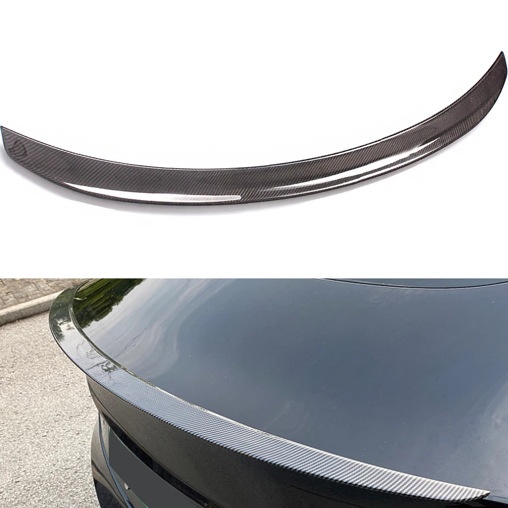 

P Style Carbon Fibre Boot Spoiler For Model 3 Rear Trunk Spoiler Wing