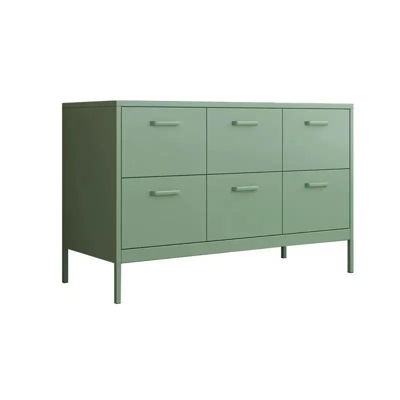 LTT Nordic style metal chest drawer storage side cabinet simple modern bedroom bedside table