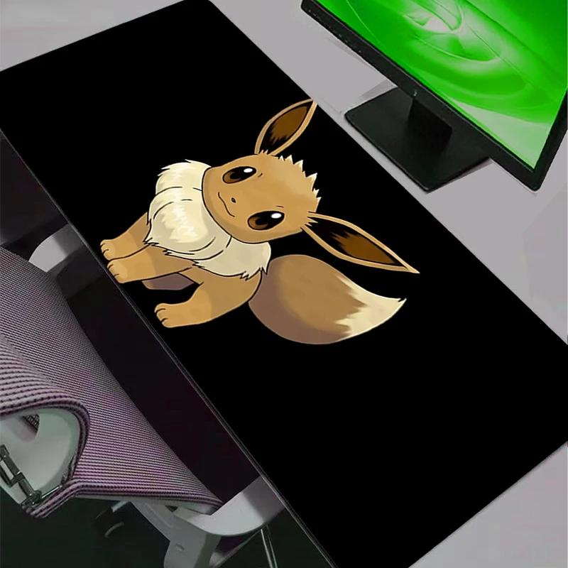 

Mouse Pad Large Pokemon Pikachu Eevee PC Desk Mat Gamer Office Carpet Keyboard Table Mouse Pads Gaming Accessories Rug Mousepad
