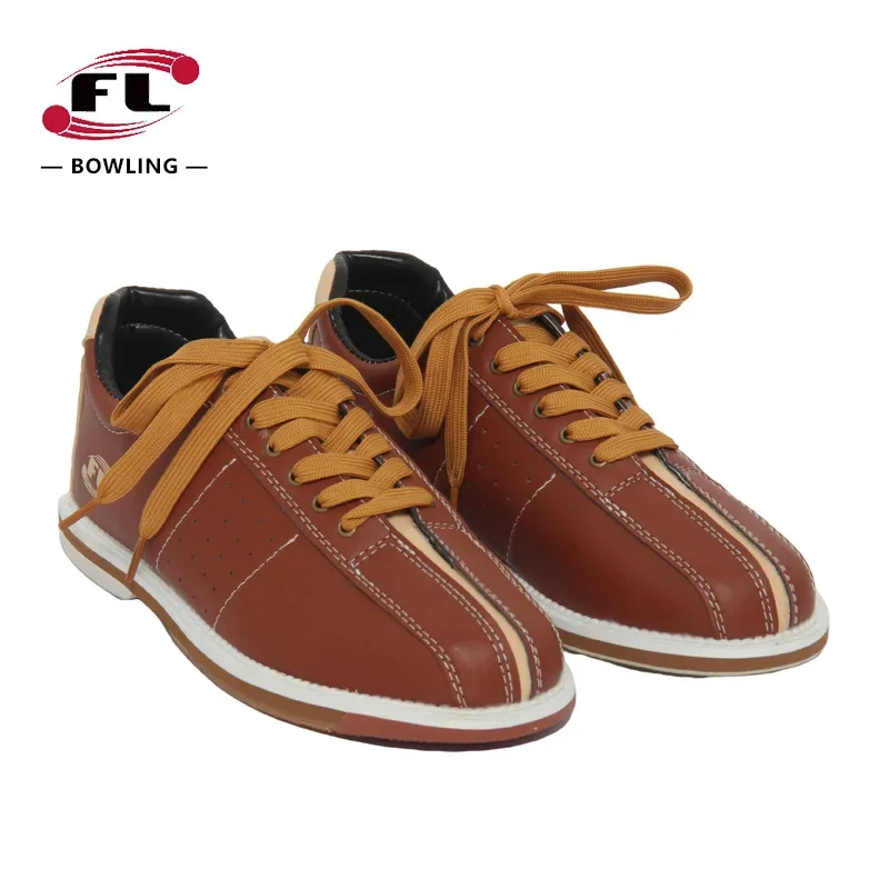 Zapatos de bolos profesionales para hombre y mujer, zapatillas de bolos de cuero PU, calzado deportivo informal Unisex, zapatos de entrenamiento