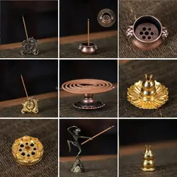 Copper Incense Insert Zen Decoration Small Incense Burner Household Incense Smoke Incense Burner DIY Travel Small Incense Insert