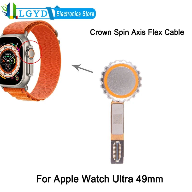Replacing Watch Crown Spin Axis Flex Cable For Apple Watch Ultra 49mm Replacement Part