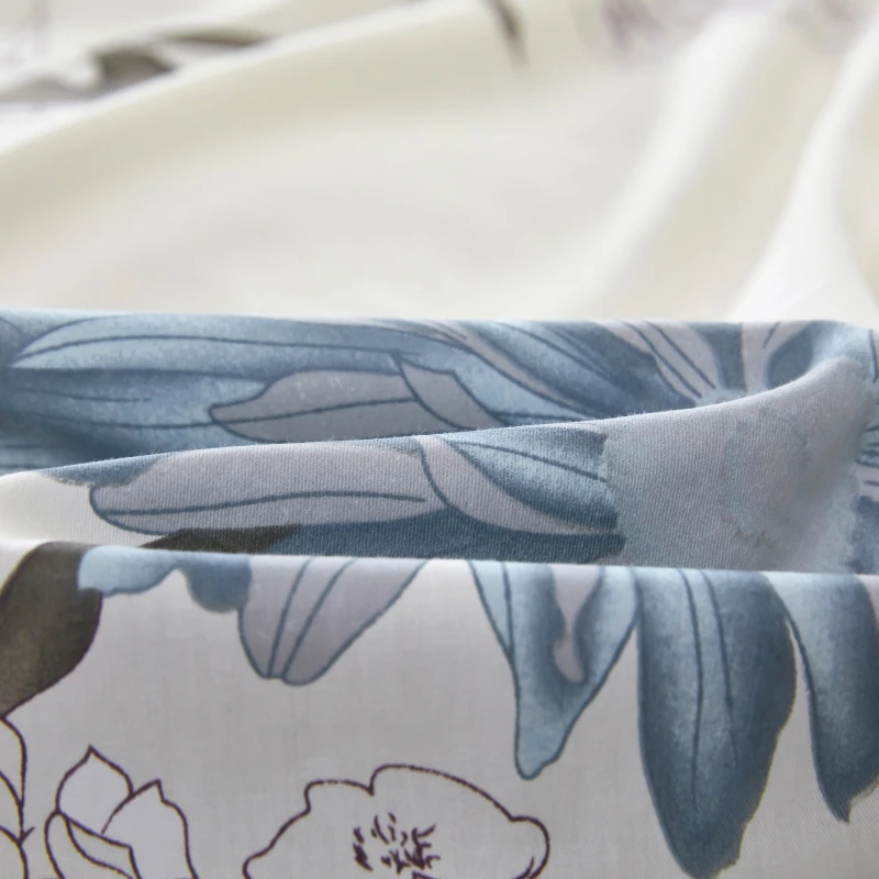 100% cotton Print Duvet cover(No filler),skin friendly comfortable Plants flowers pattern,For Home All Season Bedroom Bedding