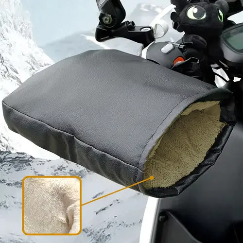 Motorcycle Handlebar Muffs Windproof Winter Mitts Warmer Gloves Waterproof Handmuffs Bicycle Handle Cover Hand Warm Motor Bike - Image 7