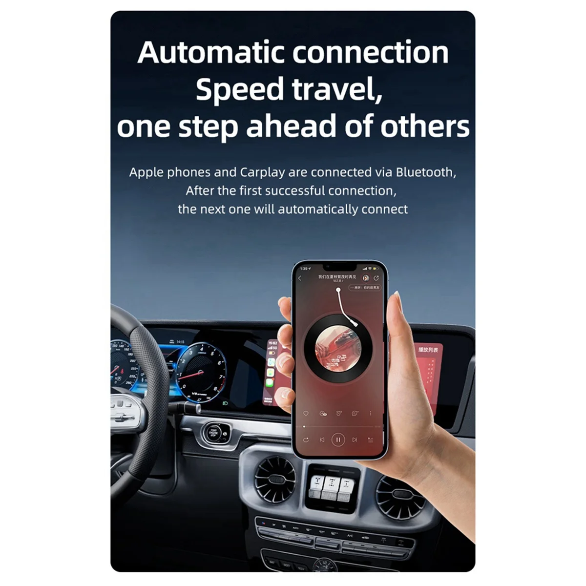 

ABEP-USB/Type C 2 в 1, беспроводной адаптер CarPlay, проводной к беспроводной мини-бокс Carplay для USB/Type C Dongle