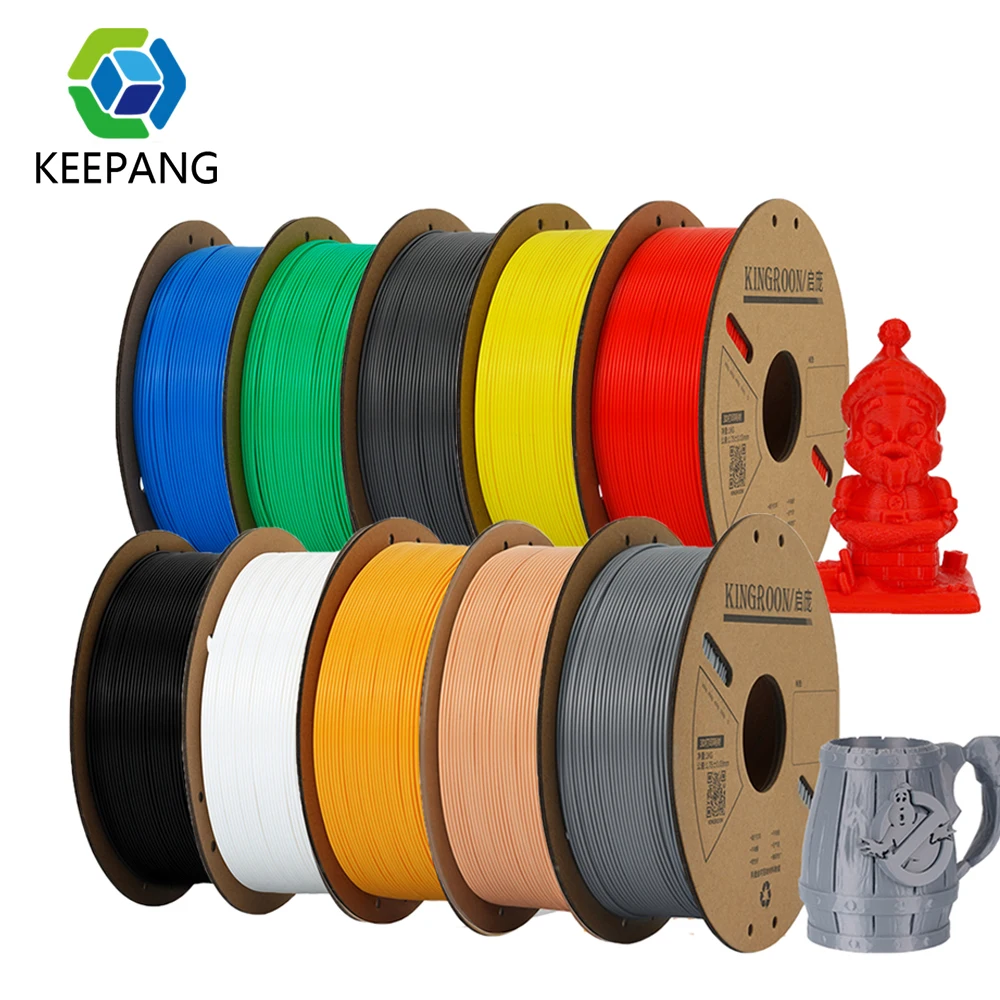 KEEPANG PLA Filament 1.75mm 3D Printer Filament 5/10Rolls 3D Printing Plastic Material 100% No Bubble for FDM 3D Printer MIX